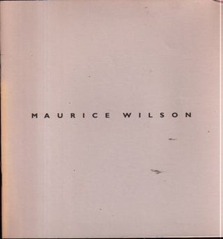 Item #16887 Maurice Wilson: New Works