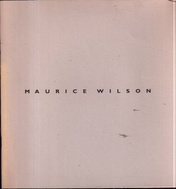 Item #16887 Maurice Wilson: New Works.