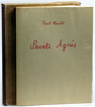 Item #26479 Sainte Agnes. Paul Claudel, Georges a. de Pogedaieff
