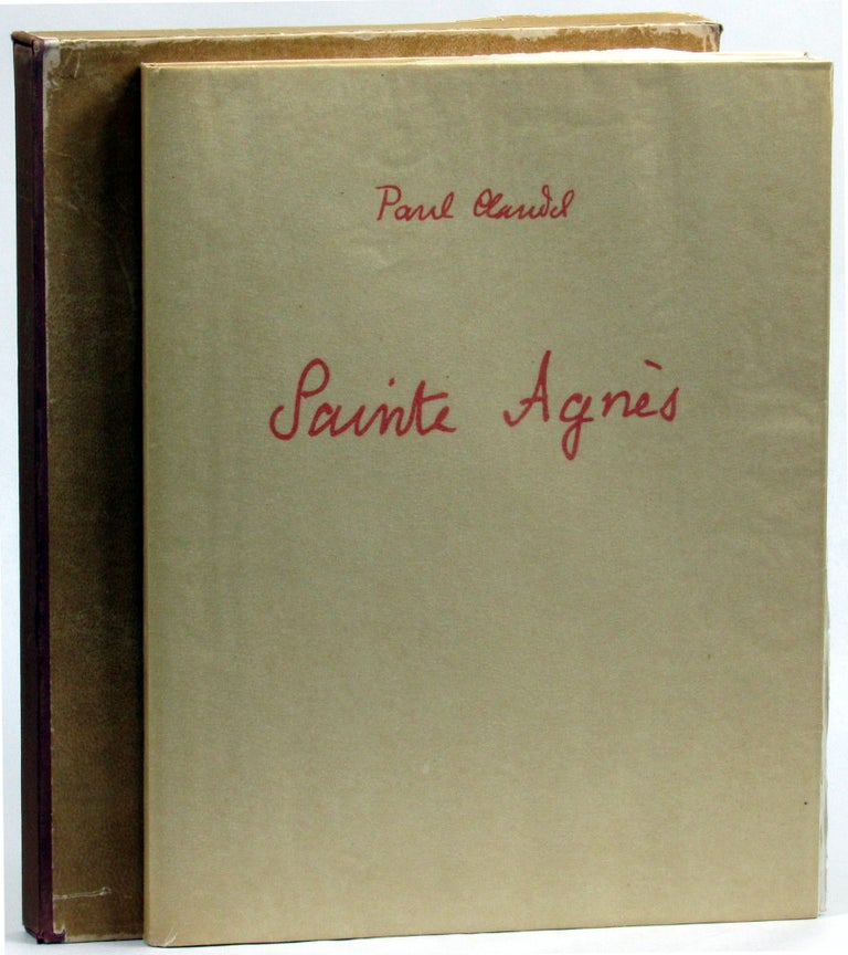 Item #26479 Sainte Agnes. Paul Claudel, Georges a. de Pogedaieff.