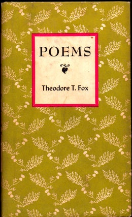 Item #30208 Poems. Theodore Fox