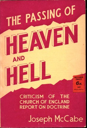 Item #30288 The Passing of Heaven and Hell: Criticism of the Church of England Report on...