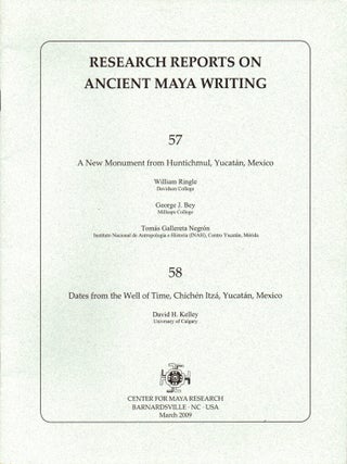 Item #30648 Research Reports on Ancient Maya Writing 57 & 58: A New Monument From Huntichmul,...