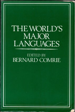 Item #30964 The World's Major Languages. Bernard Comrie