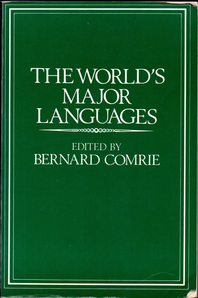Item #30964 The World's Major Languages. Bernard Comrie.