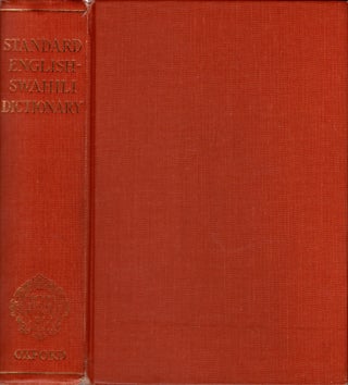 Item #31472 A Standard English-Swahili Dictionary. Frederick Johnson