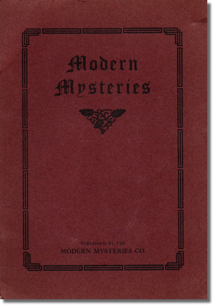 Item #31660 Modern Mysteries. George C. Hines.