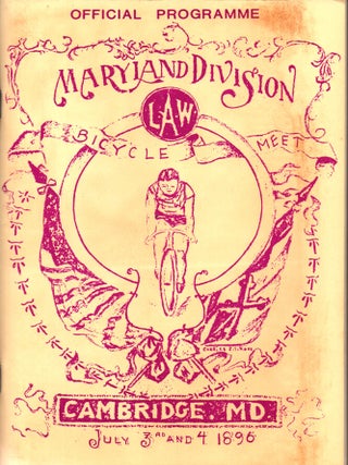 Item #32124 Souvenir and Programme of the Maryland Division L.A.W. Bicycle Meet,...