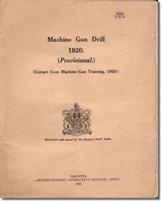 Item #32145 Machine Gun Drill 1920. (Provisional) (Extract from Machine Gun Training, 1920