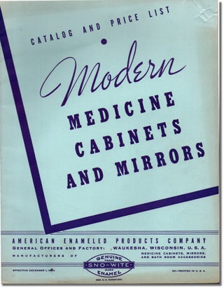 Item #32147 Modern Medicine Cabinets and Mirrors. American Enameled Products Company