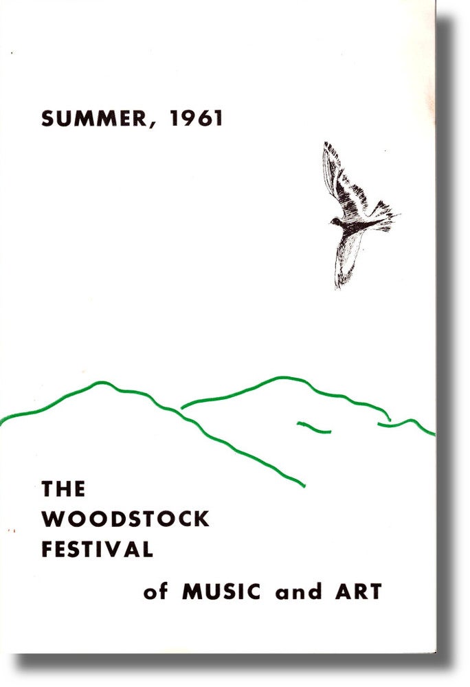 Item #34382 Woodstock Festival of Music and Art Summer, 1961 Program Guide. Woodstock Festival of Music and Art.