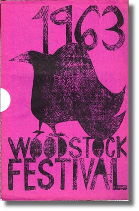 Item #34384 Woodstock Festival of Music and Art Summer, 1963 Program Guide. Woodstock Festival of...