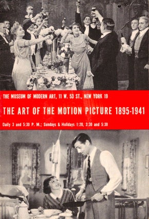 Item #35237 The Art of the Motion Picture 1895-1941. Iris Barry