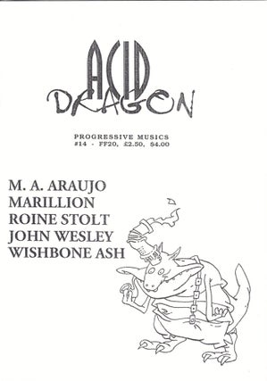 Item #35627 Acid Dragon: Progressive Musics Issue Number 14. Andre-Francois Ruaud, Thierry...
