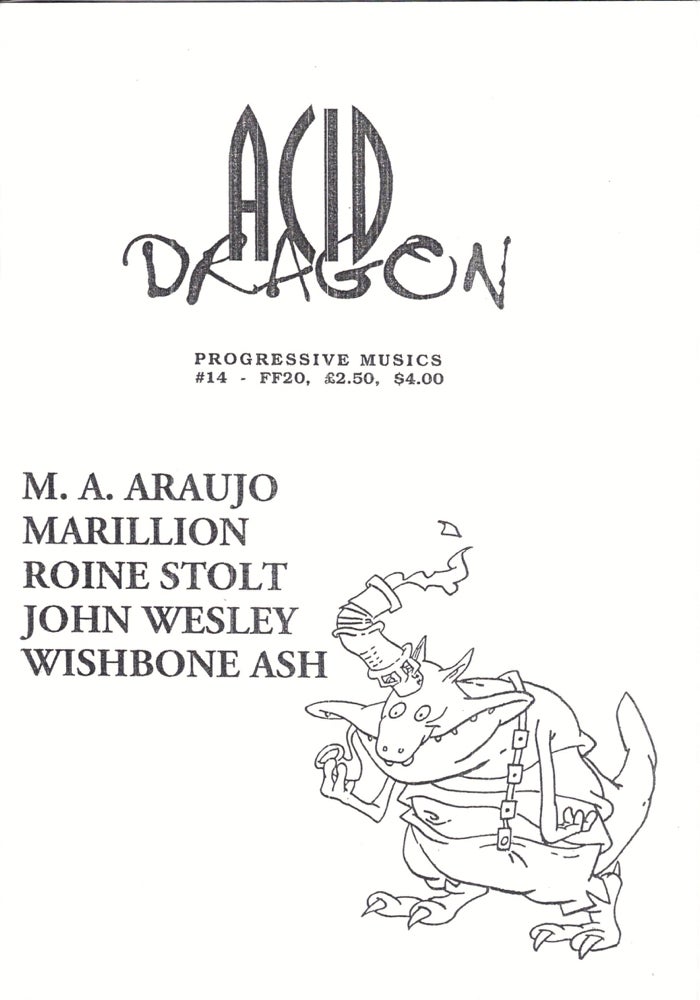 Item #35627 Acid Dragon: Progressive Musics Issue Number 14. Andre-Francois Ruaud, Thierry Sportouche.