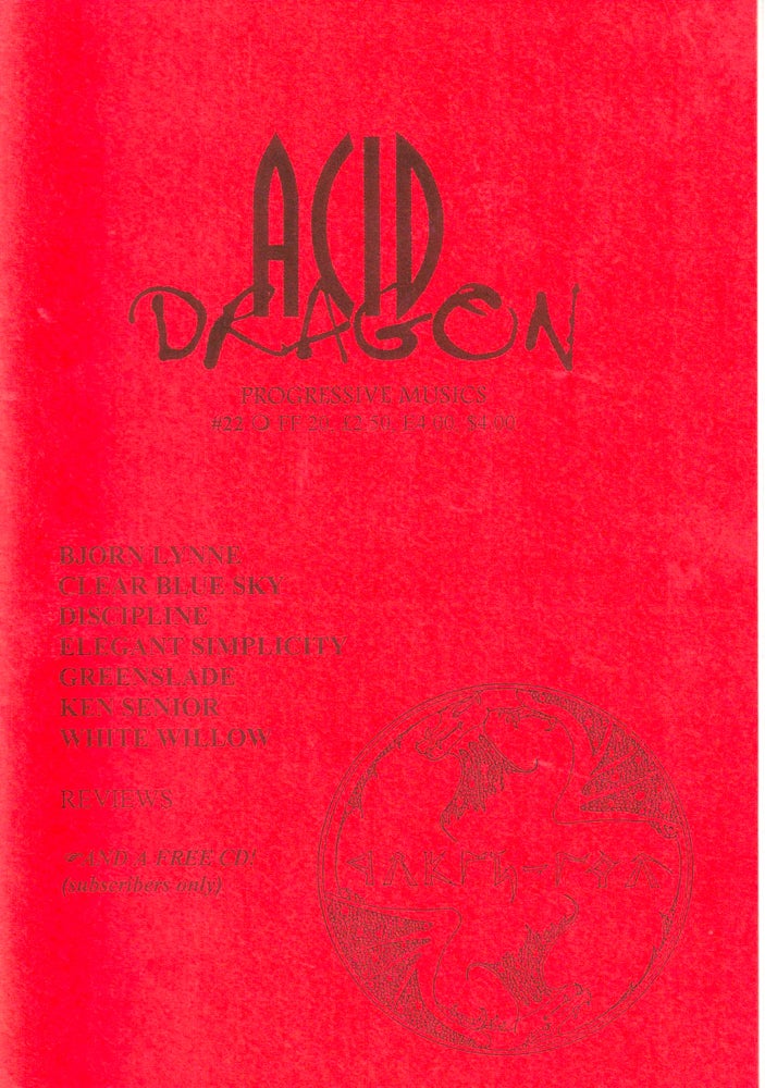 Item #35635 Acid Dragon: Progressive Musics Issue Number 22. Thierry Sportouche.