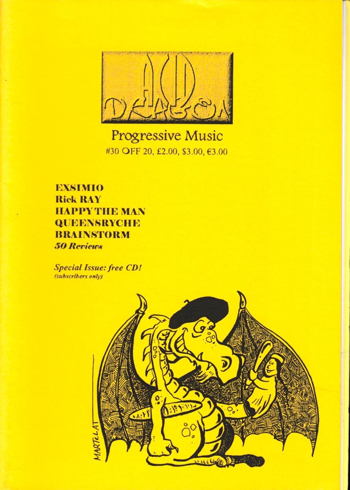 Item #35643 Acid Dragon: Progressive Music Issue Number 30. Thierry Sportouche.