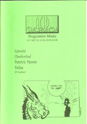 Item #35644 Acid Dragon: Progressive Music Issue Number 31. Thierry Sportouche