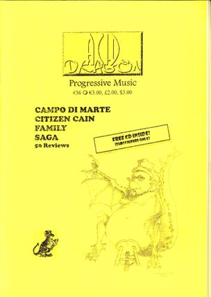 Item #35649 Acid Dragon: Progressive Music Issue Number 36. Thierry Sportouche