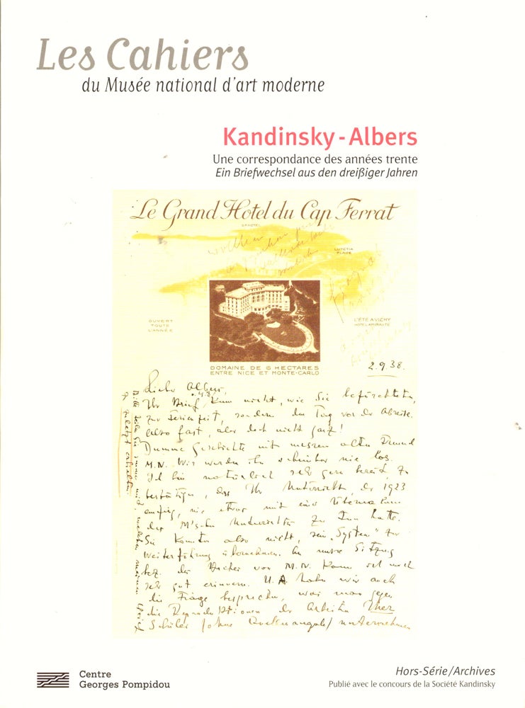 Item #35719 Kandinsky-Albers: Une correspondance des annes trente. Wassily Kandinsky, Josef Albers.