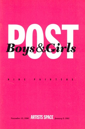 Item #37400 Post Boys and Girls: Nine Painters. Carol Zemel