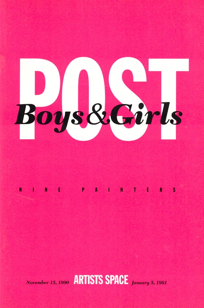 Item #37400 Post Boys and Girls: Nine Painters. Carol Zemel.