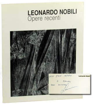 Item #37712 Leonard Nobili: Opere Recenti 1992. Antonella Micaletti Bruno Mantura, Walter Raffaelli