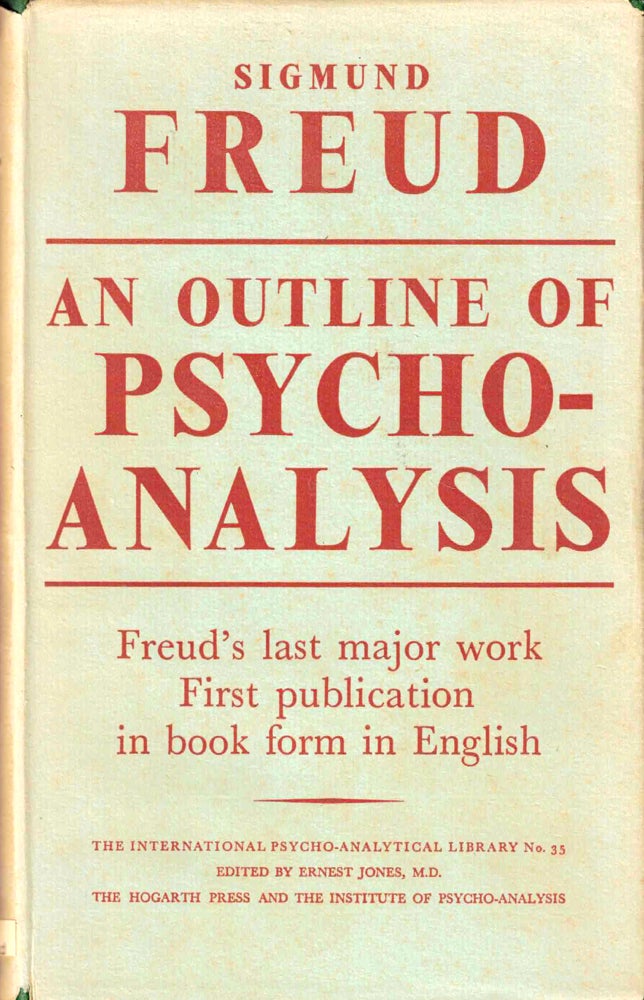 Item #37987 An Outline of Psychoanalysis. Sigmund Freud.