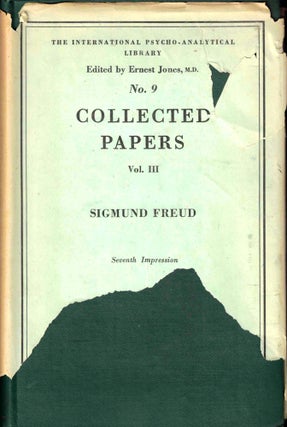 Item #37998 Collected Papers Volume III. Sigmund Freud