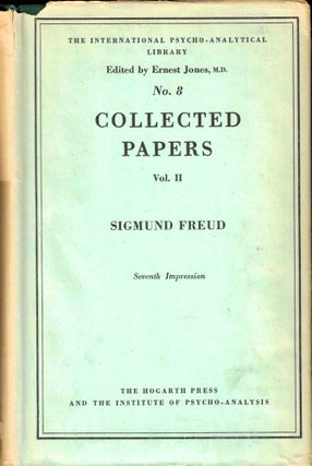 Item #37999 Collected Papers Volume II. Sigmund Freud