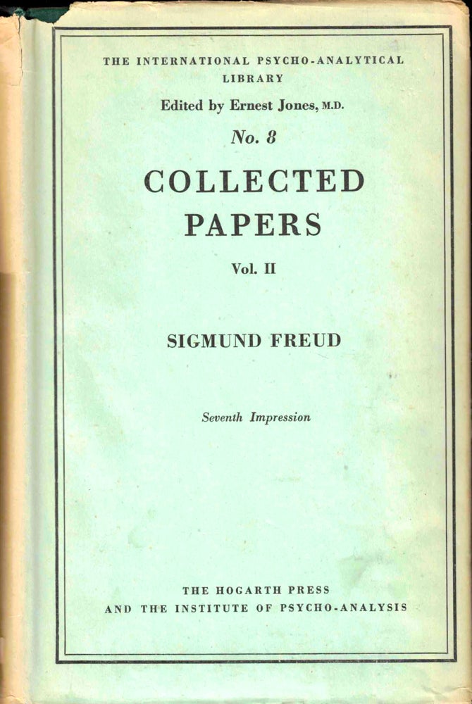 Item #37999 Collected Papers Volume II. Sigmund Freud.