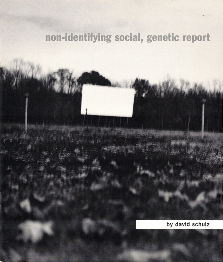 Item #40414 Non-Identifying Social, Genetic Report. David Schulz.
