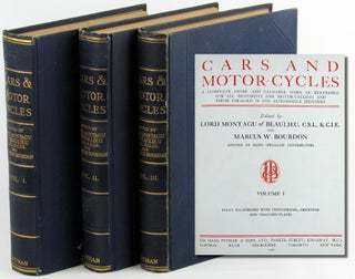 Item #40584 Cars and Motor-Cycles: A Complete Guide and Valuable Work of Reference For All...