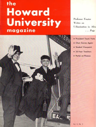 Item #40805 The Howard University Magazine Volume II, Number Two January, 1960. Ernest Goodman