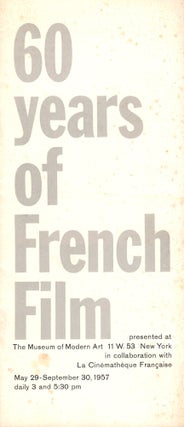Item #41795 60 Years of French Film. Richard Griffith