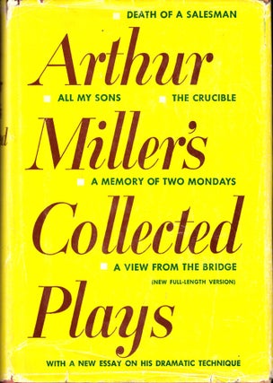 Item #44043 Arthur Miller's Collected Plays. Arthur Miller