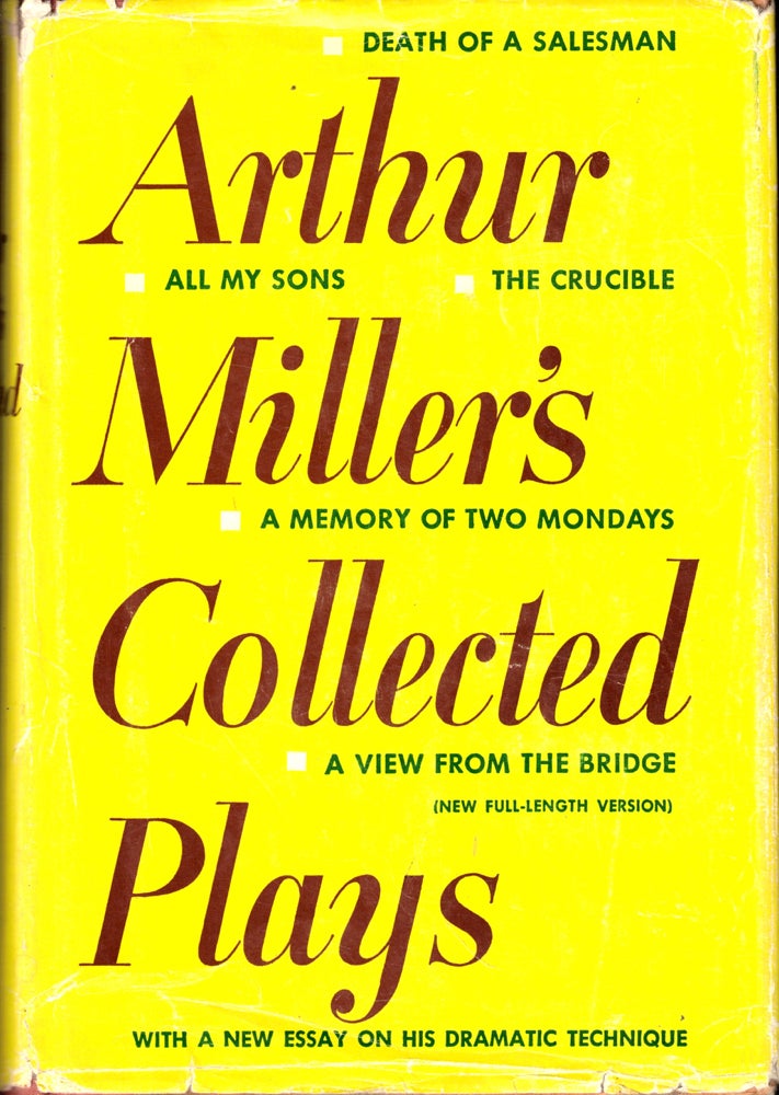 Item #44043 Arthur Miller's Collected Plays. Arthur Miller.