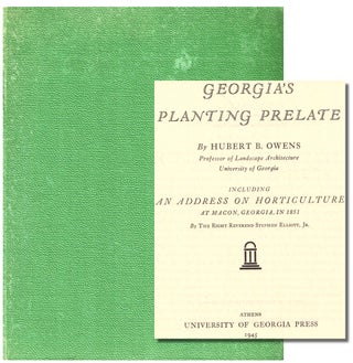 Item #44088 Georgia's Planting Prelate. Hubert B. Owens