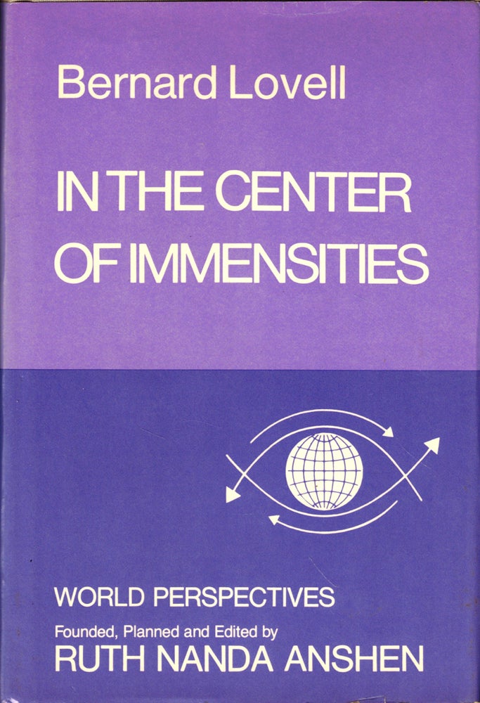 Item #44105 In the Center of Immensities. Bernard Lovell.