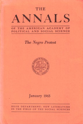 Item #44106 The Annals of the American Academy of Political and Social Sciences: The Negro...