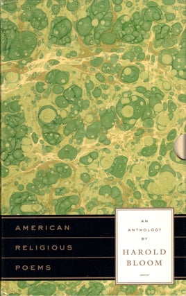 Item #44472 American Religious Poems. Harold Bloom