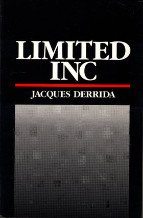 Item #44854 Limited Inc. Jacques Derrida