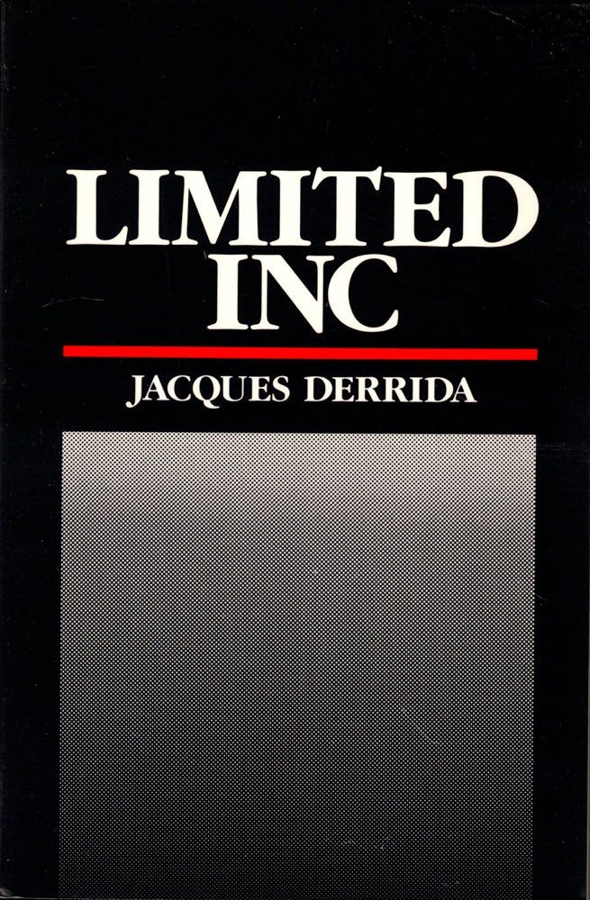 Item #44854 Limited Inc. Jacques Derrida.