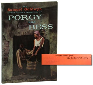 Item #45900 The Samuel Goldwyn Motion Picture Production of Porgy and Bess. Ray Freiman