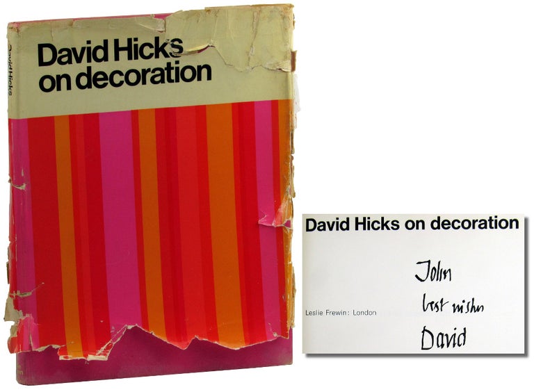 Item #46377 David Hicks on Decoration. David Hicks.