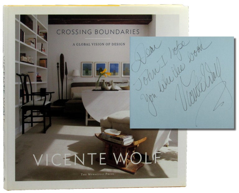 Item #46482 Crossing Boundaries: A Global Vision of Design. Vincente Wolf.