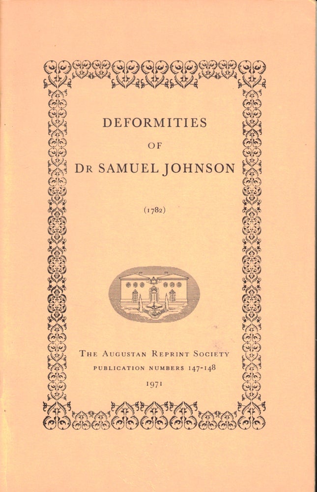 Item #46672 Deformities of Samuel Johnson Selected From His Works. James Thomson Callender.