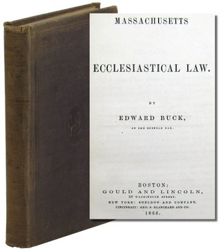 Item #47031 Massachusetts Ecclesiastical Law. Edward Buck