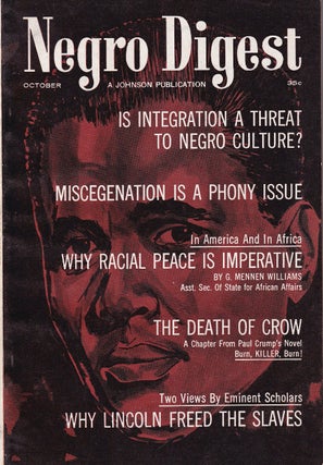 Item #47391 Black World, Vol. XI, no. 12, October 1962. John H. Johnson