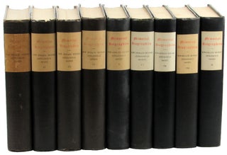Item #47416 Memorial Biographies of the New England Historic Genealogical Society [Nine Volume...